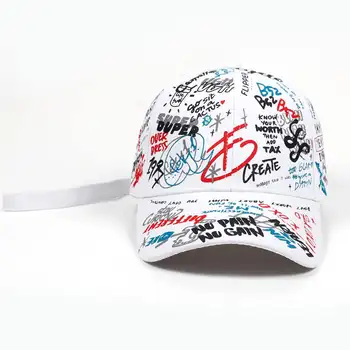 2019 brand de Vară Șapcă de Baseball Graffiti Soare Sepci Hip Hop Vizor de Primăvară Pălărie Snap-spate Reglabil Pălării Pentru Femei golf caps