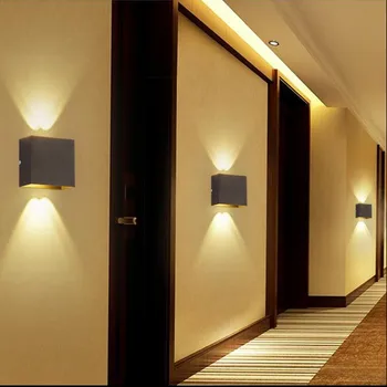 6W LED-uri de Iluminare Interioară Lampă de Perete Modernă de Iluminat Acasă Decorare Tranșee Aluminiu Lampa 85-265V Pentru Noptiera Culoar