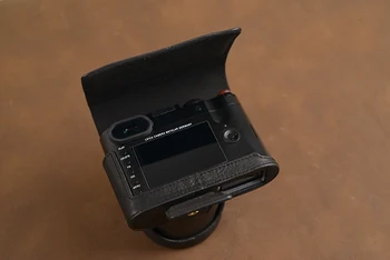 AYdgcam Brand lucrate Manual din Piele de Caz aparatul Geanta Piele Complet Pentru Leica Q typ 116 Leica T2 Deschide Design Baterie
