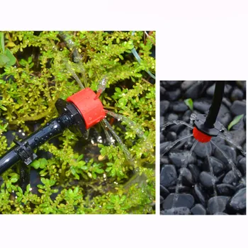 50/100buc 4/7mm Reglabil 8-Gaura Drippers Grădină Micro Mini Emițător de Irigare Duze cu efect de Seră Curte de Udare