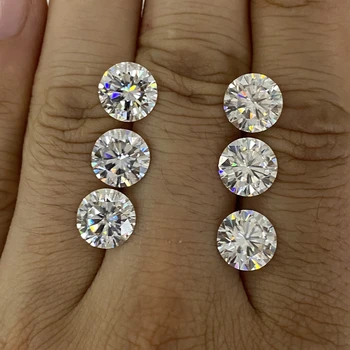 Trece Diamant Seletor III moissanite piatră de diamant 5.5 mm rotund 0.60 ct D VVS1 culoare excelent taie mossanite pentru inel de luare a