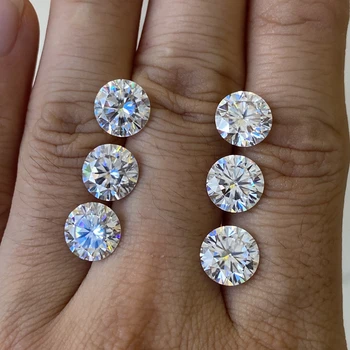 Trece Diamant Seletor III moissanite piatră de diamant 5.5 mm rotund 0.60 ct D VVS1 culoare excelent taie mossanite pentru inel de luare a