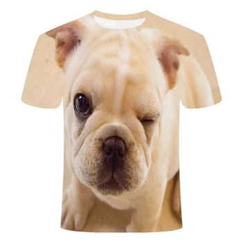 Drăguț câine model pentru bărbați T-shirt pentru bărbați femei topuri casual moda de vara 3DT tricouri barbati O-neck shirt plus dimensiune streetwear