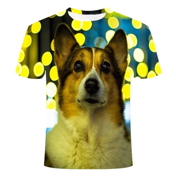 Drăguț câine model pentru bărbați T-shirt pentru bărbați femei topuri casual moda de vara 3DT tricouri barbati O-neck shirt plus dimensiune streetwear
