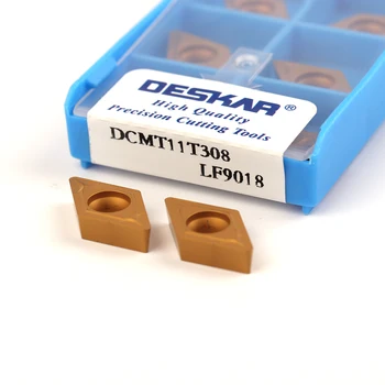 DESKAR original DCMT11T304 DCMT11T308 LF9018 insertii carbură de instrumente de cotitură strung de prelucrare unelte pentru prelucrarea oțelului