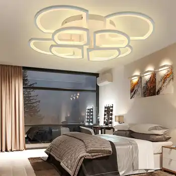 100W Surper Bright LED Lumina Plafon de la Distanță bec Modern, Living corp de Iluminat 1280LEDs Dormitor Montare pe Suprafață Culoare Lampă