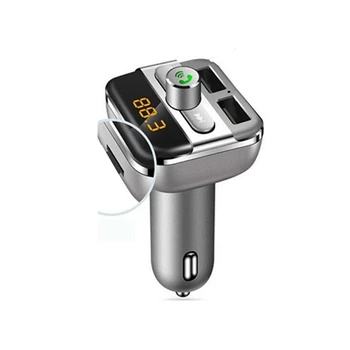 Wireless Încărcător Auto Dual USB Inteligent de Încărcare MP3 Music Player Bluetooth Receptor Transmițător FM Prompt Vocal
