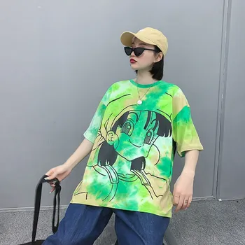 Harajuku femei T-shirt stil Harajuku coreean topuri tricouri tricou o-gât moda punk sex feminin de Vara noi 2020 tie-dye haine