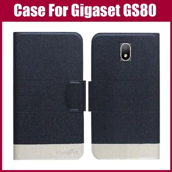 Vânzare fierbinte! Gigaset GS80 Caz Nou de Sosire 5 Culori de Moda de Lux, Ultra-subțire din Piele Capac de Protecție pentru Gigaset GS80 Caz
