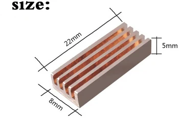 CoolerAge 8pcs radiator de Cupru Ram Radiator Cooler Spate Adeziv pentru VGA GPU DDR memorie RAM DDR3 de Memorie IC Chipset de Răcire 13* 12mm