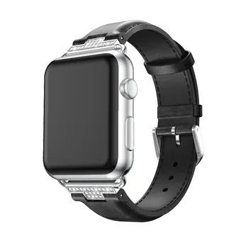De lux Piele Watchband pentru Apple Watch 4 benzi,din Piele Bratara Curea pentru iWatch 4 3 2 1 44MM 40MM 42MM Bratara 38MM