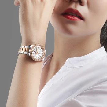 KADEMAN Femei Ceasuri de Moda 2020 Top Brand de Lux Diamant Doamnelor Cuarț Ceas Data rezistent la apa 30M Încheietura Ceas Cadouri Pentru Femei