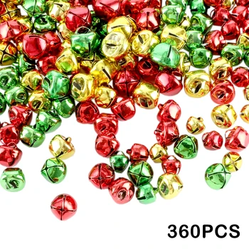 360Pcs Colorate, Clopote de Crăciun Jingle Bells Colorate Ambarcațiuni Mici Clopote Vrac Vrac Margele de Crăciun Consumabile Ambarcațiuni Kituri