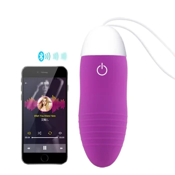 Android IOS App Telefon Inteligent Vibrator Wireless Bluetooth Jucărie Sexuală Kegel Remote Control Mini minunat Sari Ou Sex Produse pentru Masaj