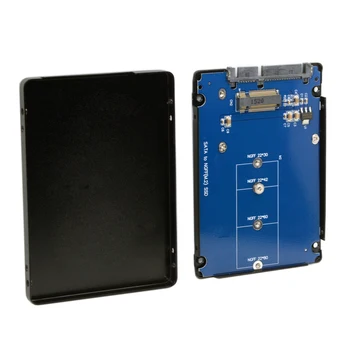 B+M pentru Priza 2 M. 2 unitati solid state (SATA) SSD de 2.5 SATA Adaptor de Card cu Negru carcasa de Metal