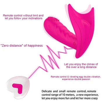 7 Viteza de Vibrare Chilotei Fluture de control de la Distanță Vibrator de masaj Stimulator Unic Portabil de Design masaj pentru Femei