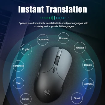 Inphic PS6 Voce Wireless Mouse-ul Inteligent AI Voce Tastați Mouse-ul Multilingv IFlytek de Identificare