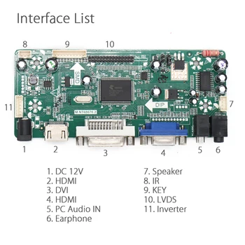 Yqwsyxl Control Board Monitor Kit pentru LP154WE2 HDMI + DVI + VGA LCD ecran cu LED-uri Controler de Bord Driver