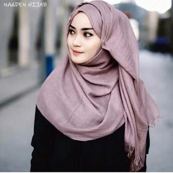NOI simplu maxi hijab natura design moale femei eșarfe, șaluri musulmane hijab foulard pashmina toba Malaezia populare, marame