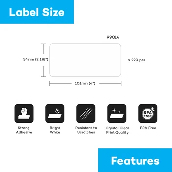 Yance LW 99014 Compatibil Dymo label printer Labelwriter 450 label maker mașină Benzi Adresa Autocolant 101mm*54mm Eticheta de Scriitor