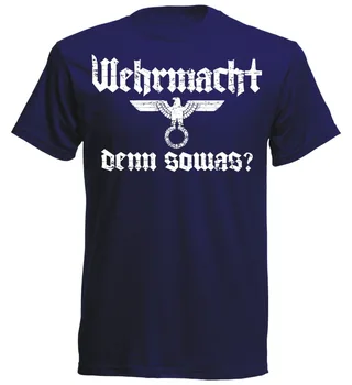 T-Shirt 2019 Brand De Haine Slim Fit De Imprimare De Moda T-Shirt Pentru Bărbați Îmbrăcăminte T-Shirt Wehrmacht-Ului Denn Sowas? Tricouri Pentru Bărbați