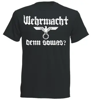 T-Shirt 2019 Brand De Haine Slim Fit De Imprimare De Moda T-Shirt Pentru Bărbați Îmbrăcăminte T-Shirt Wehrmacht-Ului Denn Sowas? Tricouri Pentru Bărbați
