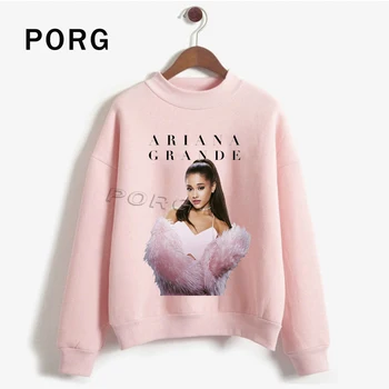 Ariana Grande Tricou Femei Imprima O-gât stil Gotic Streetwear Harajuku Sudadera Mujer 2019 Noi Haine pentru Femei Maneca Lunga, Hanorace