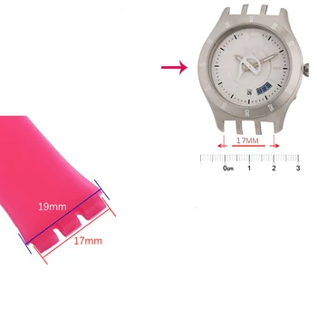 Soparla model de trupa ceas curea din piele 17mm 19mm înlocuire bratara pentru Swatch YCS YAS YGS