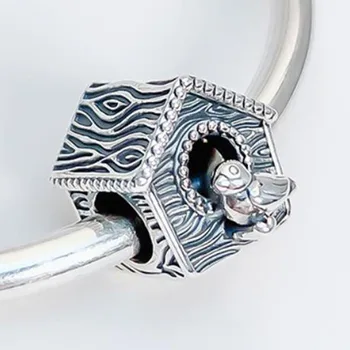 Argint 925 Șirag De Mărgele Nou Ciuboțica-Cucului Casa Margele Se Potrivesc Pandora Femei Bratara & Colier Bijuterii Diy