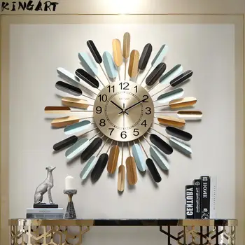 Ceas de perete cu Design Modern Mari 3D clock-Ceas de Metal Design Modern Ceas de Perete Ceas de Perete Decor Acasă Camera de zi Dormitor 918209047