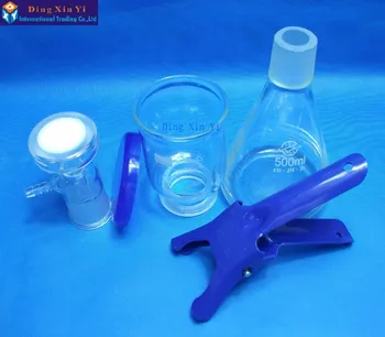 Sticlă Filterting Cap Pentru 1000ml Vid Aparat de Filtrare, Filtru cu Membrană,Nisip-Core Filtru de Echipamente de Laborator, Sticlărie