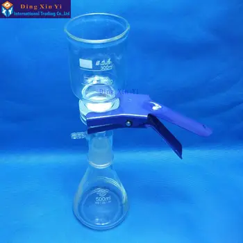 Sticlă Filterting Cap Pentru 1000ml Vid Aparat de Filtrare, Filtru cu Membrană,Nisip-Core Filtru de Echipamente de Laborator, Sticlărie