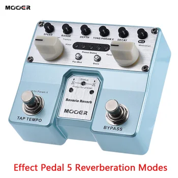 MOOER Reverie Reverb Efect Chitara Pedala 5 Moduri de Reverberație 5 Efecte de creștere cu Două Pedală de picior chitara pedala de chitara piese