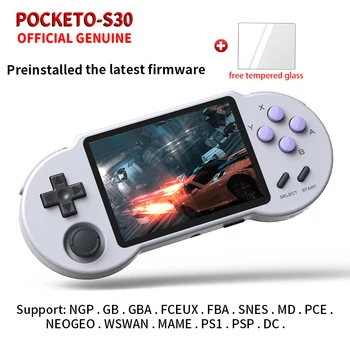 Pocketgo S30 preinstalate cele mai recente firmware-ul retro joc de 3.5 inch IPS ecran portabil Handheld Consola de jocuri Video de sprijin ps1, DC,