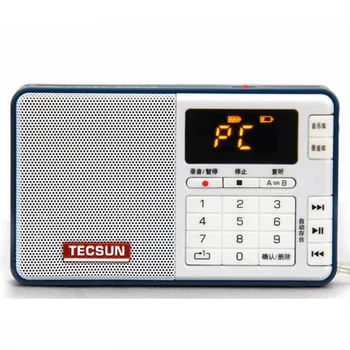 TECSUN T3 Portabil Radio FM Digital, MP3 Player, Reportofon cu Suport Tecsun emisiune de Radio Recorder Pentru Întâlnirea de Învățare Picătură Navă