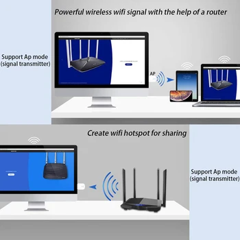 Dual Band WiFi Wireless USB Adaptor Bluetooth Pentru ipad-uri,Telefoane, laptop-uri USB, Bluetooth 4.2 Adaptor Bluetooth Receptor Transmițător