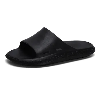 De vară pentru bărbați papuci flip-flops barbati casual negru în aer liber pantofi de plaja antiderapante interioară, baie, papuci de casă moale cu talpi pantofi