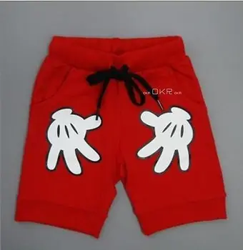 Copii pentru Copii Desene animate Băiat Mouse-ul cu Maneci Scurte T-shirt+ Palm pantaloni Scurți Pantaloni 2 buc Imbracaminte Copii Set 2-7Y
