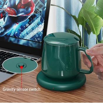 USB Ceașcă de Încălzire Pad Mat Desktop Încălzire Coaster Home Office Constanta-Temperaturi de Cafea Ceai Lapte de Încălzire a Apei Mat Cana Cald