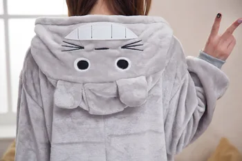 Kigurumi Noi De Iarna Anime Pijamale Adulti Scutec Animale Totoro Cosplay Copii Pijamale Pijamale Costum