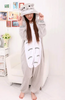 Kigurumi Noi De Iarna Anime Pijamale Adulti Scutec Animale Totoro Cosplay Copii Pijamale Pijamale Costum