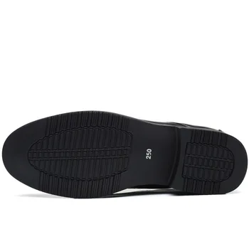 Mazefeng Barbati Pantofi Rochie Formale de Lucru de Afaceri Moale din Piele de Brevet a Subliniat Deget de la picior de Om de sex Masculin pentru Bărbați Oxford Flats Plus Dimensiune 39-48