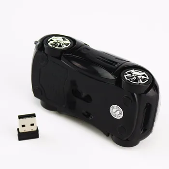 SOVAWIN LED Mini Wireless Mouse-ul Masina Forma Mouse-ul USB Receptor 1200 DPI 2,4 G Gaming Optic Electronic de Soareci Pentru PC, Laptop
