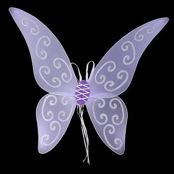 Frumos Tul Moale Aripă de Fluture Zână Înger Aripa Adult Copil Femeilor Fata Rochie Fancy Cosplay Accesoriu Cadou 60x56 cm