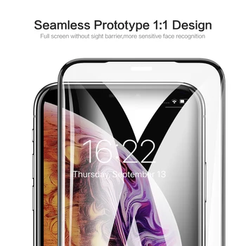 FLOVEME 5D Sticlă Securizată Pentru iPhone 7 6 6s 8 Plus Ecran Protector de Sticlă de Protecție Pentru iPhone X XS Max XR 6 7 Full Film