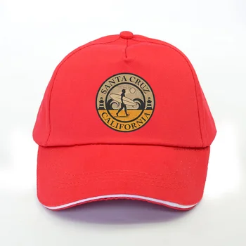 Santa Cruz din California de Imprimare bărbați Șapcă de Baseball de Agrement în aer liber tatăl pălărie de vară, Plajă, surfing Trucker cap reglabil snapback hat
