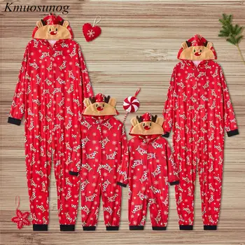 2 BUC de Crăciun Familie de Potrivire Haine de Bumbac Set 2019 Nou Mama, Tatăl, Fiul, Fiica Imprima Acasă Pijamale, Îmbrăcăminte Costum C0573
