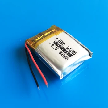 802025 3.7 V 300mAh litiu-Polimer acumulator Lipo baterie reîncărcabilă de celule de Putere personalizate cu ridicata CE FCC ROHS, MSDS pentru camera MP3