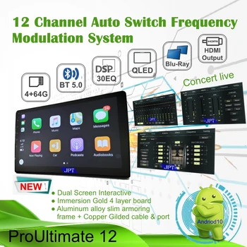 Android Player Multimedia PX6 4G Ram+64G Rom Auto Radio Stereo Audio BT5.0 QLED 1280*720 Ecran DSP 12 Canal