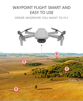 E88 RC Drona 4k HD Camera dubla Vizual de Poziționare WIFI Echipat Cu Unghi Larg HD 4K aparat de Fotografiat de Înaltă Modul Hold Pliabil Brațul Drone